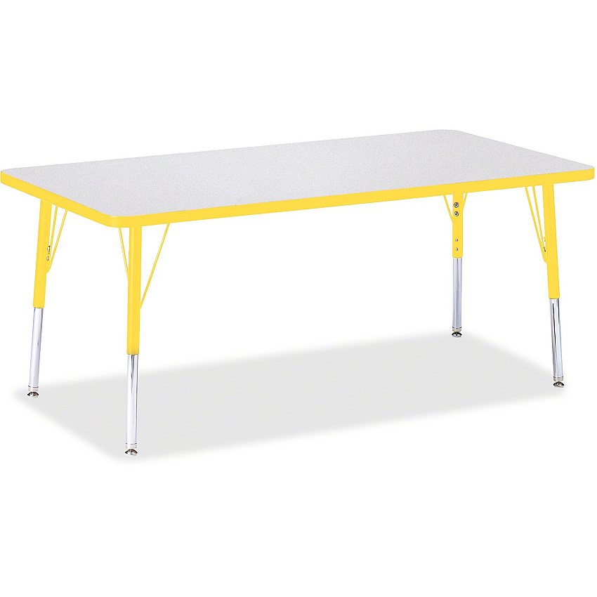 Jonti-Craft Berries Elementary Height Color Edge Rectangle Table (6408JCE007)