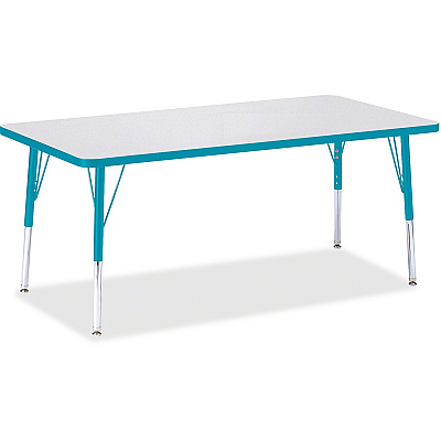 Jonti-Craft Berries Elementary Height Color Edge Rectangle Table (6408JCE005)
