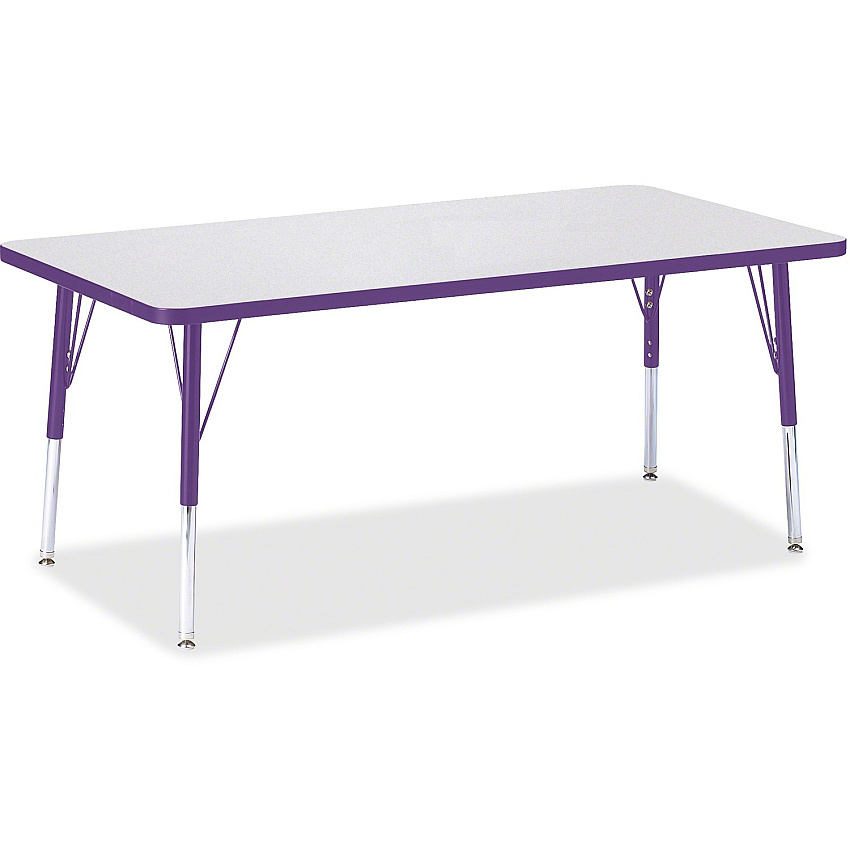 Jonti-Craft Berries Elementary Height Color Edge Rectangle Table (6408JCE004)