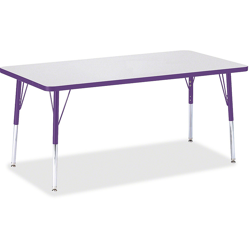 Jonti-Craft Berries Adult Height Color Edge Rectangle Table (6408JCA004)