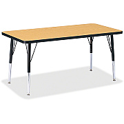 Jonti-Craft Berries Elementary Oak Laminate Rectangle Table (6403JCE210)