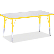 Jonti-Craft Berries Elementary Height Color Edge Rectangle Table (6403JCE007)