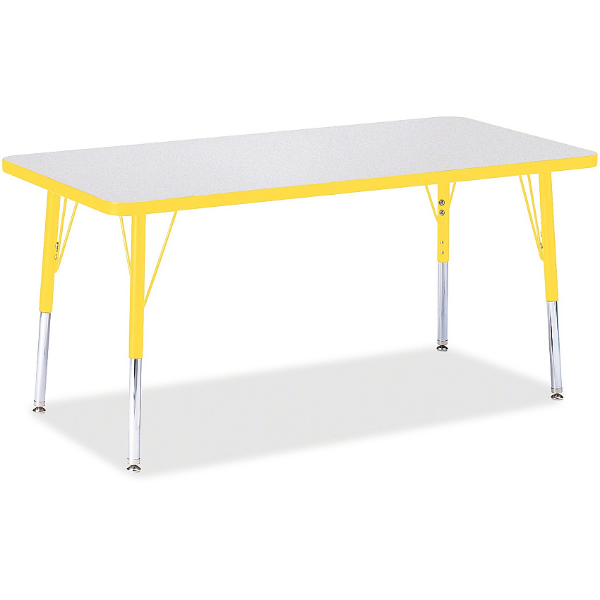 Jonti-Craft Berries Elementary Height Color Edge Rectangle Table (6403JCE007)