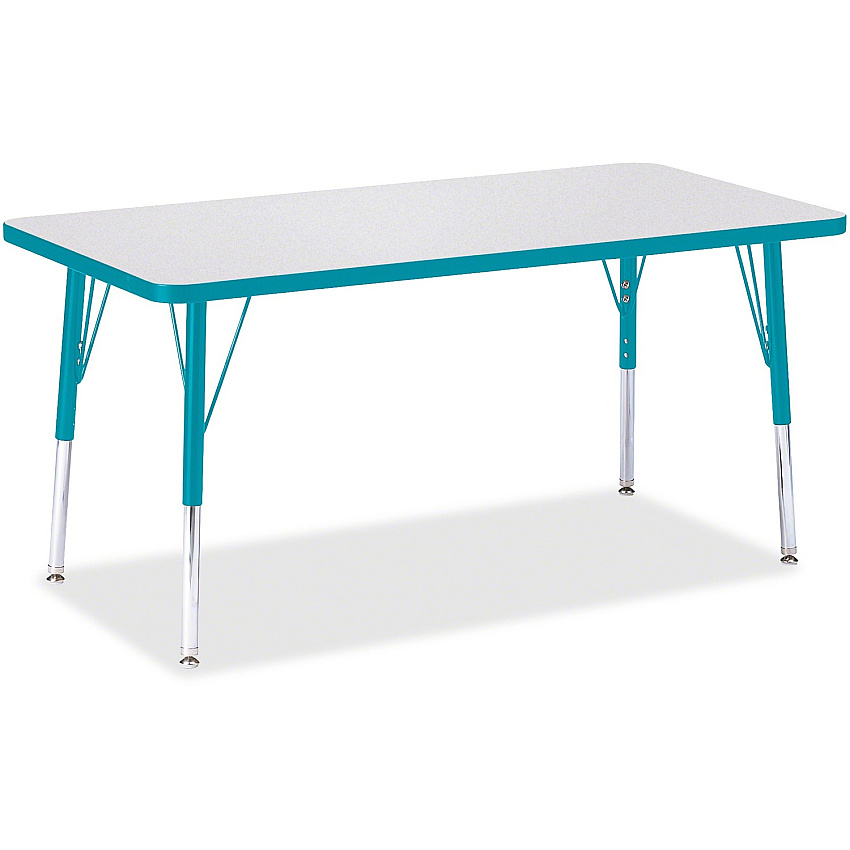 Jonti-Craft Berries Elementary Height Color Edge Rectangle Table (6403JCE005)