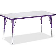 Jonti-Craft Berries Elementary Height Color Edge Rectangle Table (6403JCE004)
