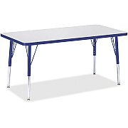 Jonti-Craft Berries Elementary Height Color Edge Rectangle Table (6403JCE003)