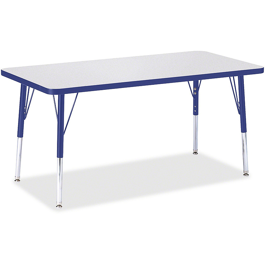Jonti-Craft Berries Elementary Height Color Edge Rectangle Table (6403JCE003)