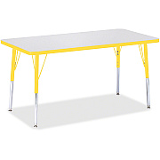 Jonti-Craft Berries Adult Height Color Edge Rectangle Table (6403JCA007)