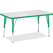 Berries Berries Elementary Height Color Edge Rectangle Table (6478JCE119)
