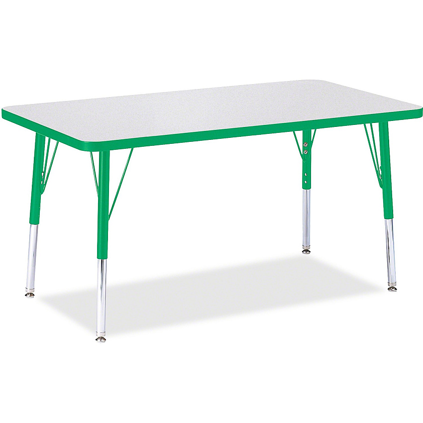 Berries Berries Elementary Height Color Edge Rectangle Table (6478JCE119)