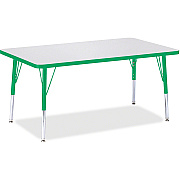 Jonti-Craft Berries Elementary Height Color Edge Rectangle Table (6473JCE119)