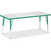 Jonti-Craft Berries Elementary Height Color Edge Rectangle Table (6413JCE119)