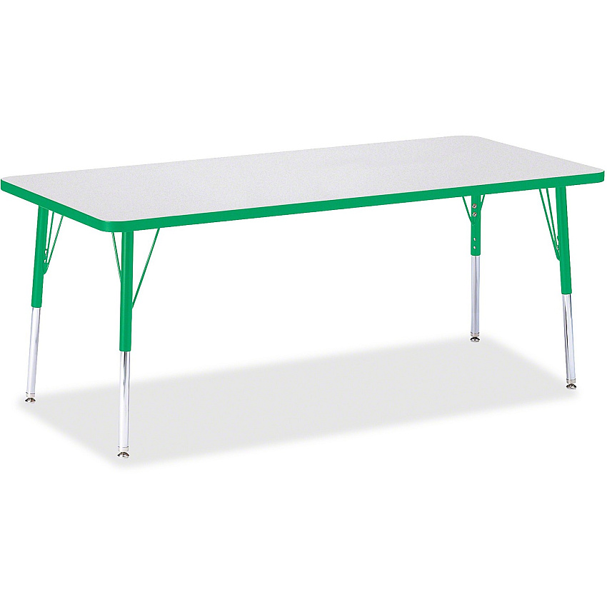 Jonti-Craft Berries Elementary Height Color Edge Rectangle Table (6413JCE119)