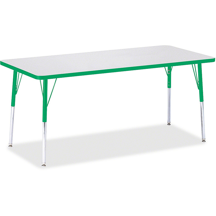 Jonti-Craft Berries Adult Height Color Edge Rectangle Table (6413JCA119)