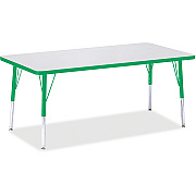Jonti-Craft Berries Elementary Height Color Edge Rectangle Table (6408JCE119)