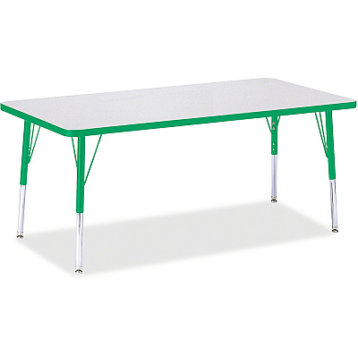 Jonti-Craft Berries Elementary Height Color Edge Rectangle Table (6408JCE119)