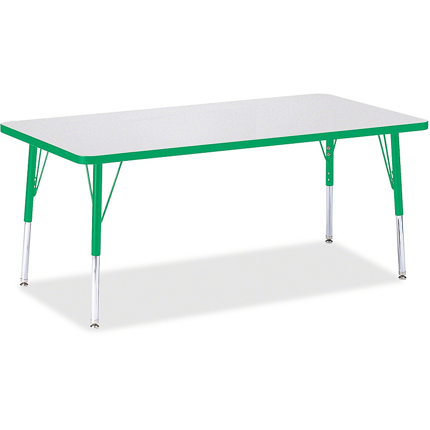 Jonti-Craft Berries Elementary Height Color Edge Rectangle Table (6408JCE119)