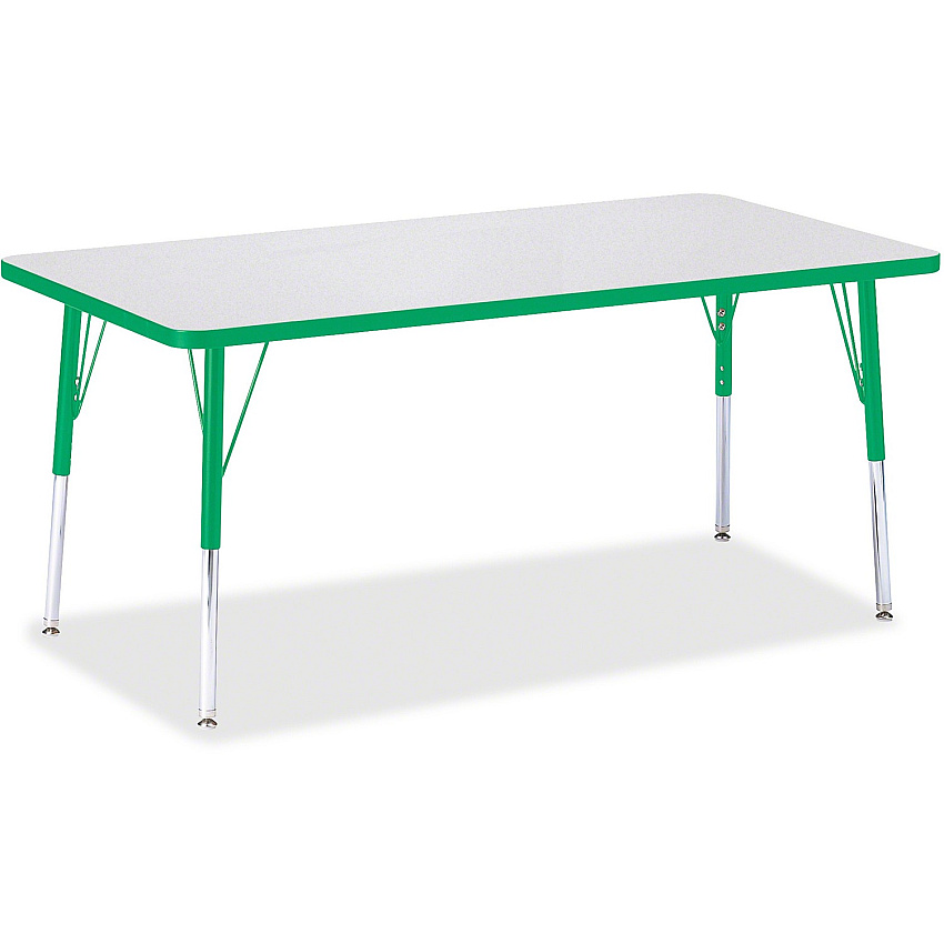 Jonti-Craft Berries Adult Height Color Edge Rectangle Table (6408JCA119)