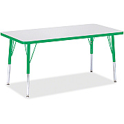 Jonti-Craft Berries Elementary Height Color Edge Rectangle Table (6403JCE119)