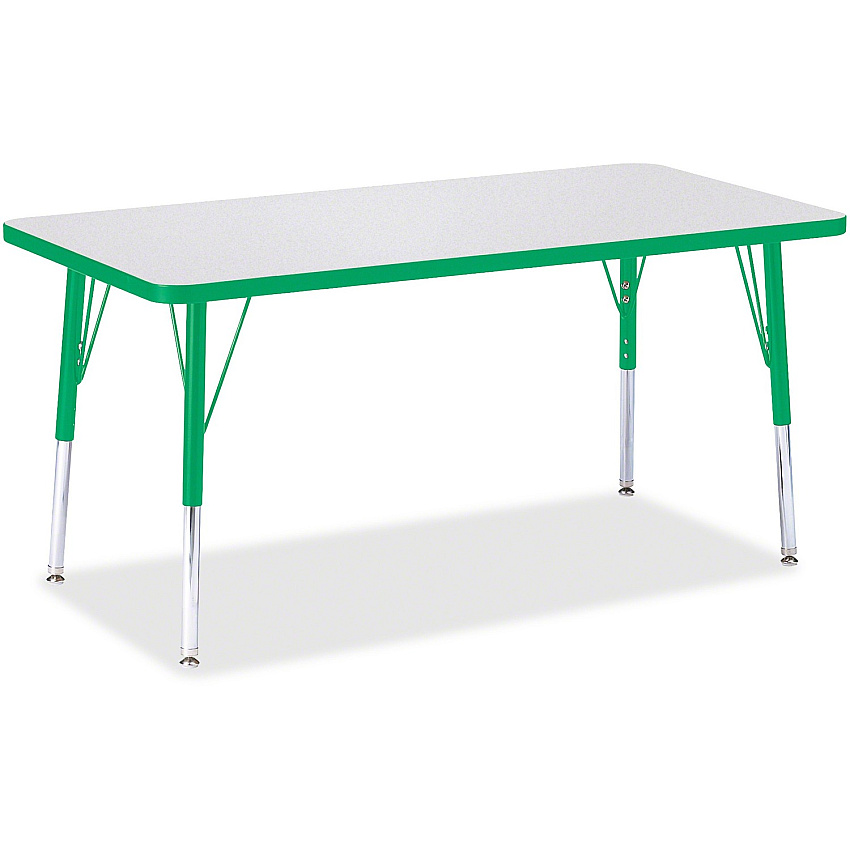Jonti-Craft Berries Elementary Height Color Edge Rectangle Table (6403JCE119)