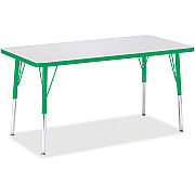 Jonti-Craft Berries Adult Height Color Edge Rectangle Table (6403JCA119)