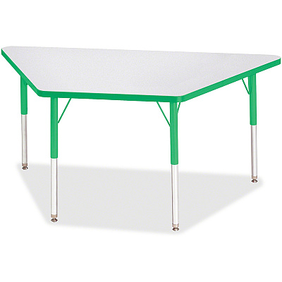 Jonti-Craft Berries Adult-Size Gray Laminate Trapezoid Table (6443JCA119)