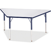 Jonti-Craft Berries Adult-Size Gray Laminate Trapezoid Table (6443JCA112)