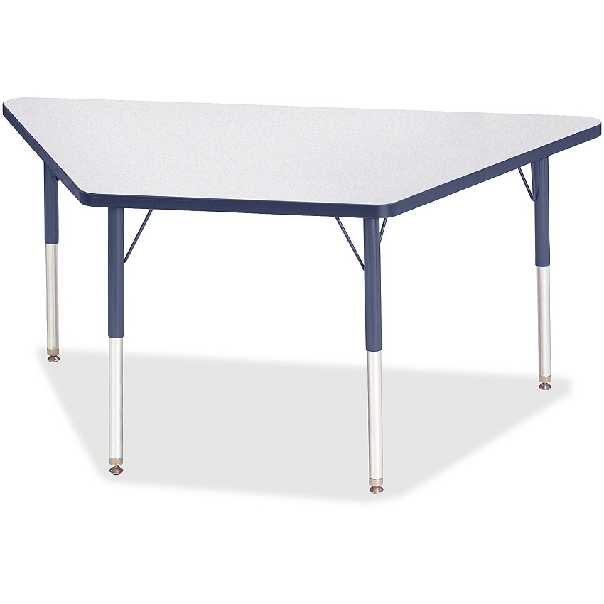 Jonti-Craft Berries Adult-Size Gray Laminate Trapezoid Table (6443JCA112)
