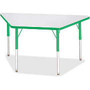 Jonti-Craft Berries Adult-Size Gray Laminate Trapezoid Table (6438JCA119)