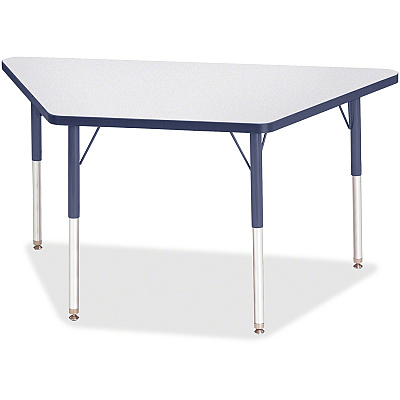 Jonti-Craft Berries Adult-Size Gray Laminate Trapezoid Table (6438JCA112)