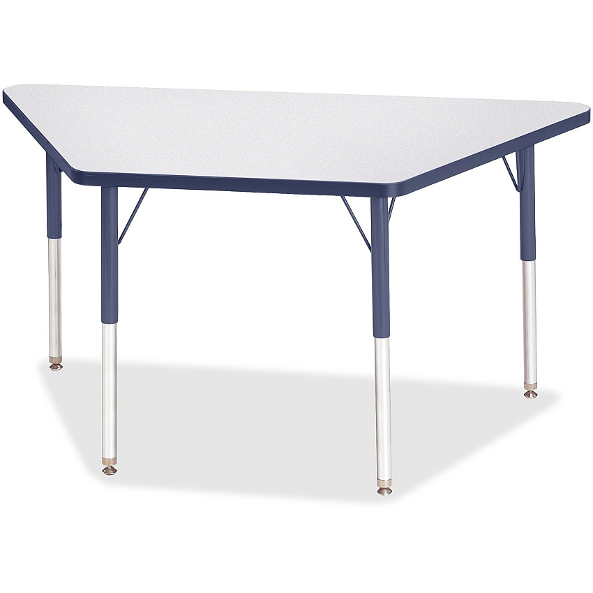 Jonti-Craft Berries Adult-Size Gray Laminate Trapezoid Table (6438JCA112)