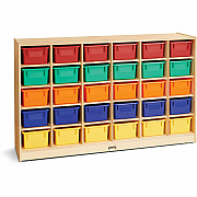 Jonti-Craft Rainbow Accents 30 Cubbie-trays Mobile Storage Unit (0431JC)