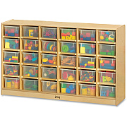 Jonti-Craft Rainbow Accents 30 Cubbie-trays Mobile Storage Unit (04310JC)