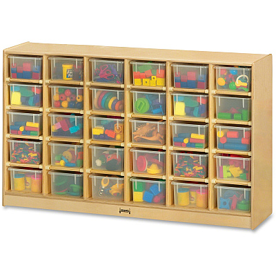 Jonti-Craft Rainbow Accents 30 Cubbie-trays Mobile Storage Unit (04310JC)