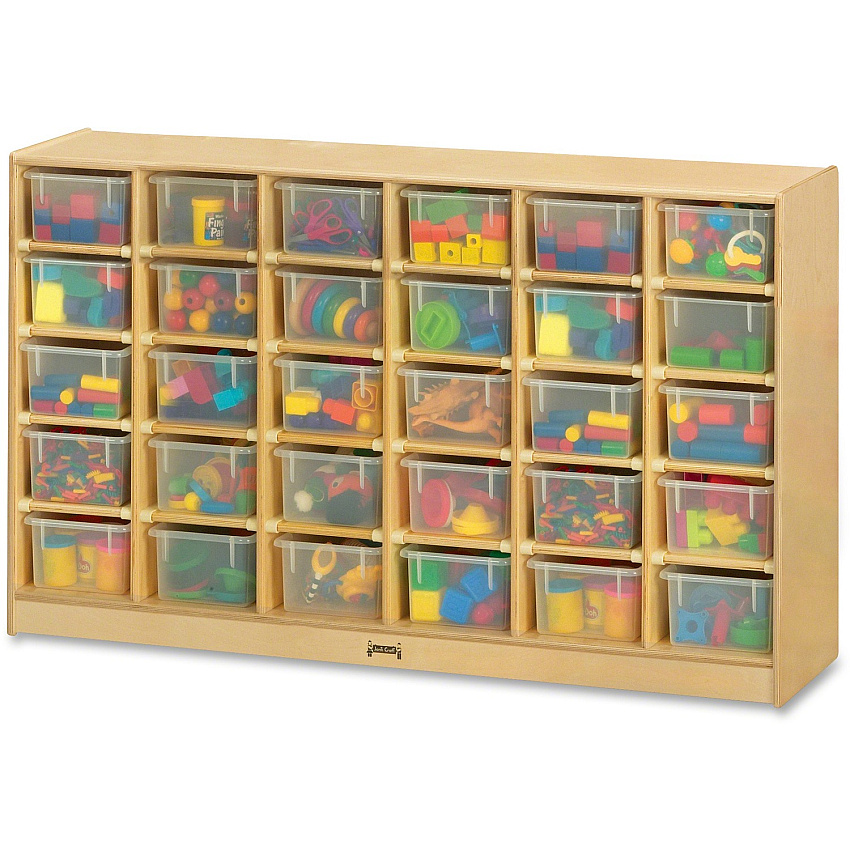 Jonti-Craft Rainbow Accents 30 Cubbie-trays Mobile Storage Unit (04310JC)