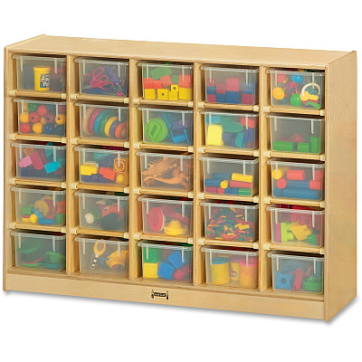 Jonti-Craft Rainbow Accents 25 Cubbie-trays Mobile Storage Unit (04260JC)