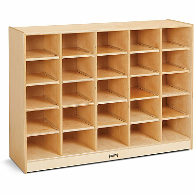 Jonti-Craft Rainbow Accents 25 Cubbie Mobile Storage (0425JC)