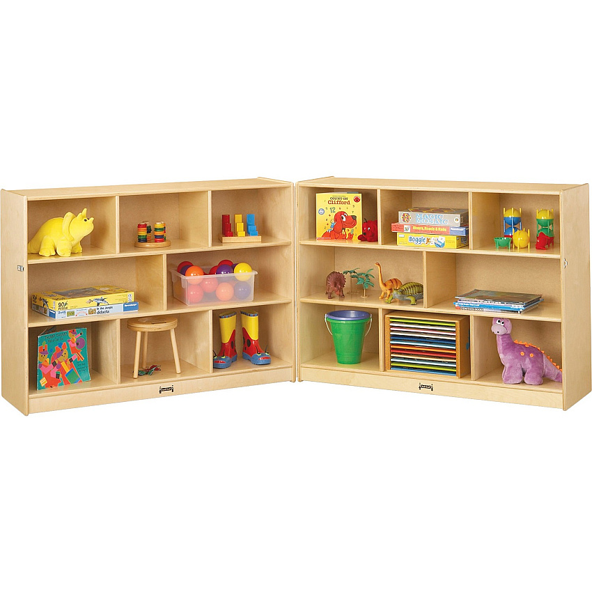 Jonti-Craft Mobile Fold-n-Lock Open Shelf Unit (0369JC)
