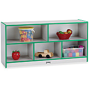 Jonti-Craft Rainbow Accents Low Open Single Storage Shelf (0392JCWW180)