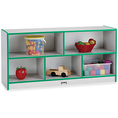 Jonti-Craft Rainbow Accents Low Open Single Storage Shelf (0392JCWW180)