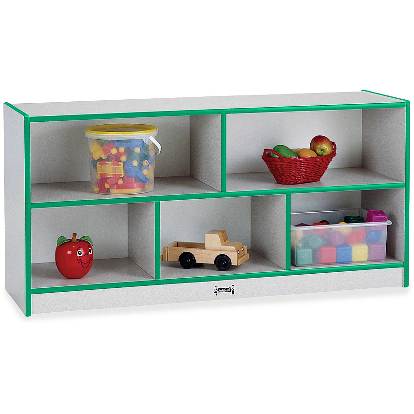 Jonti-Craft Rainbow Accents Low Open Single Storage Shelf (0392JCWW180)