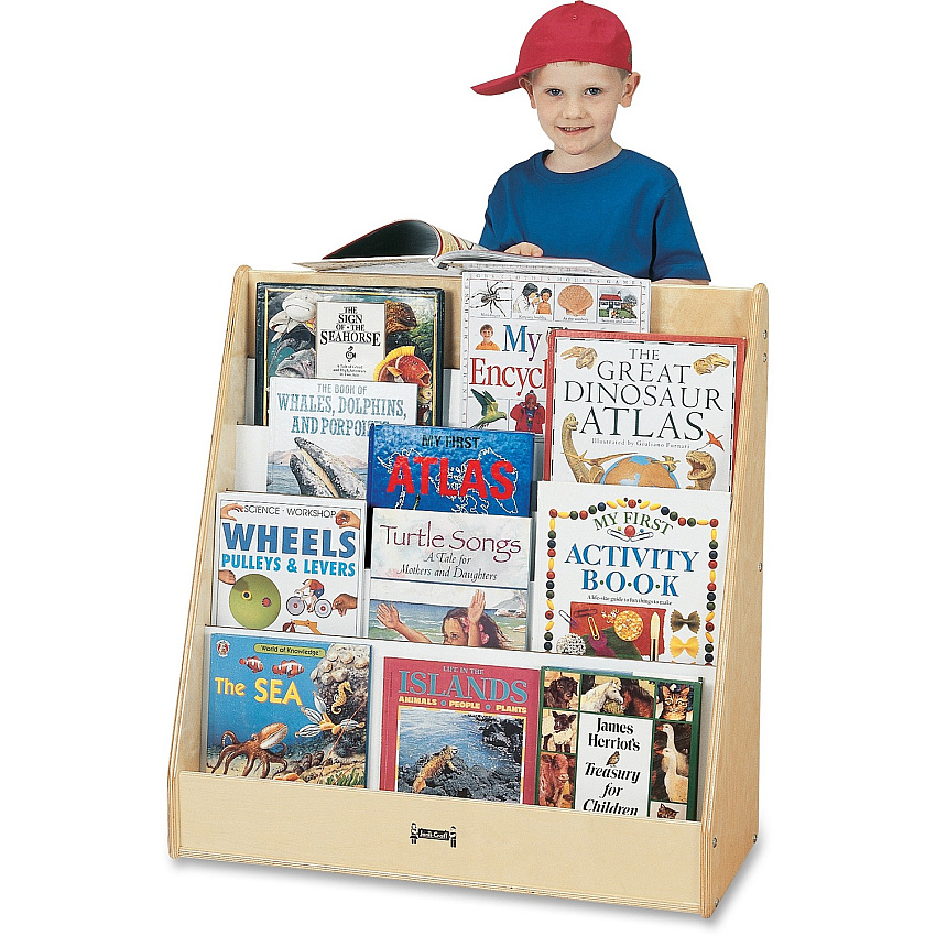 Jonti-Craft Rainbow Accents Birch Flushback Pick-a-Book Stand (3514JC)