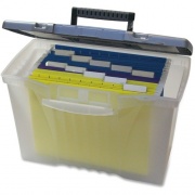 Storex Plastic Portable File Box (61511U01C)