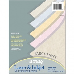 Pacon Inkjet, Laser Parchment Paper - Natural, Gold, Tan, Blue, Pink (101079)