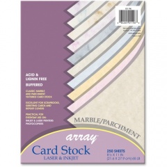 Pacon Marble/Parchment Cardstock Sheets - Assorted (101196)
