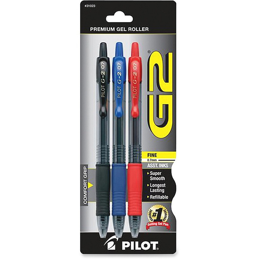 Pilot G2 Retractable Gel Ink Pens (PIL31023)