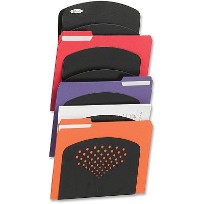 Safco Seven Pocket Letter/Legal Steel Wall Rack (SAF3185BL)