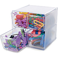 deflecto Stackable Cube Organizer (DEF350301)