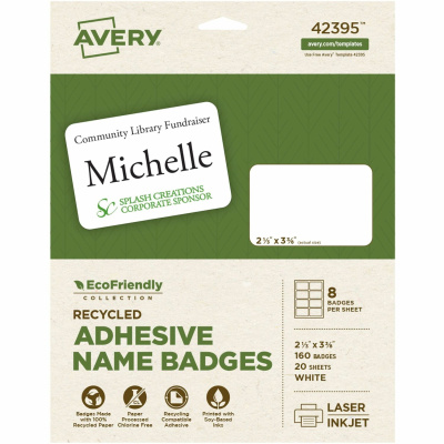 Avery Eco-friendly Premium Name Badge Labels (42395)