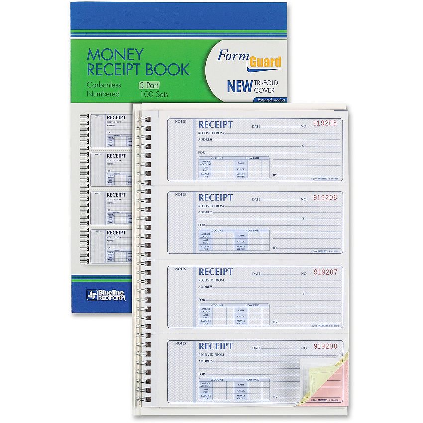 Rediform Prestige Money Receipt Book (RED8L808R)